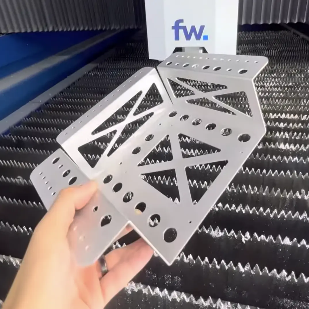 laser cut aluminum part