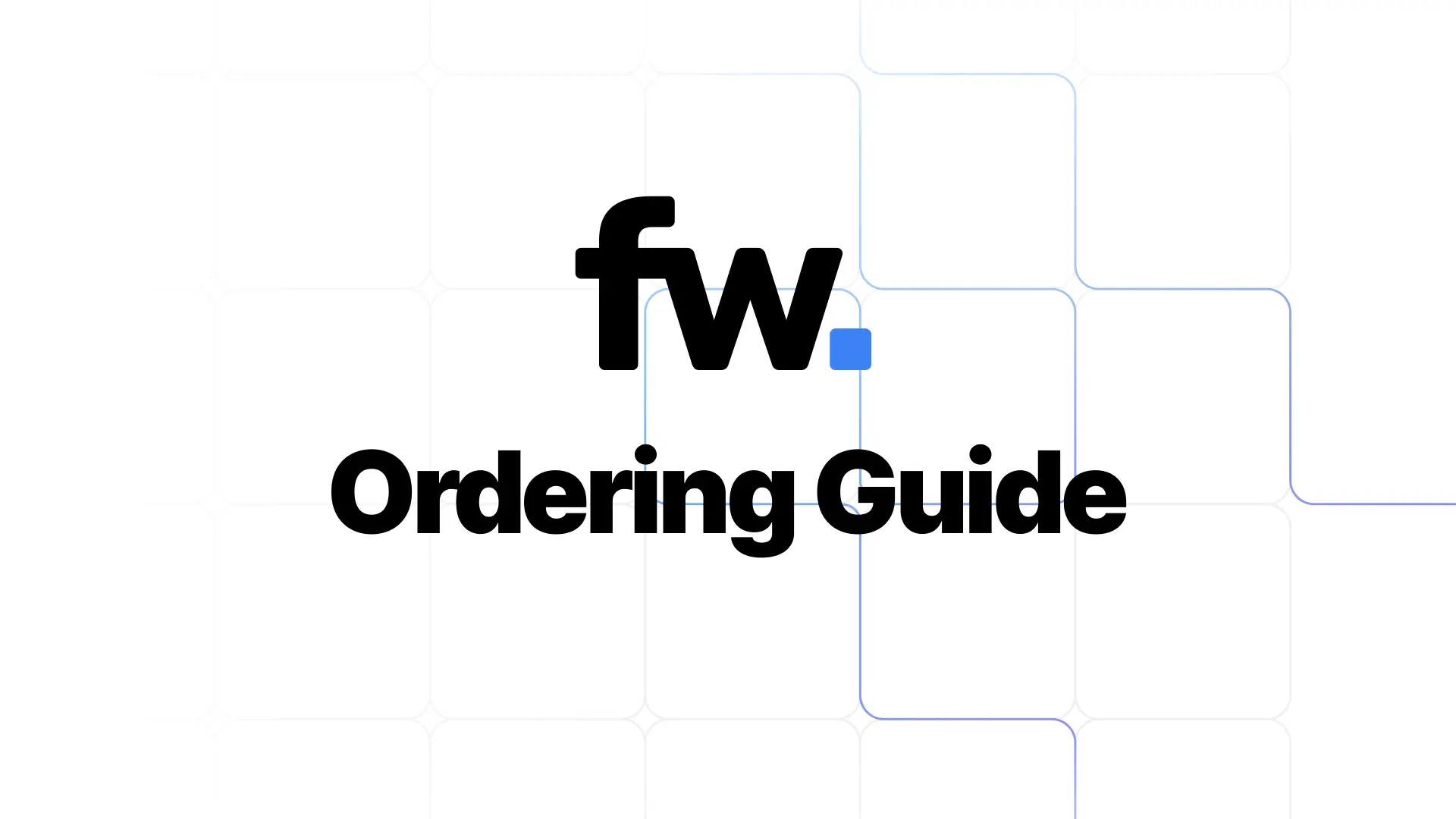 Fabworks Order Guide