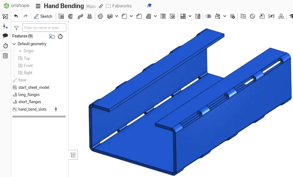 hand bend part